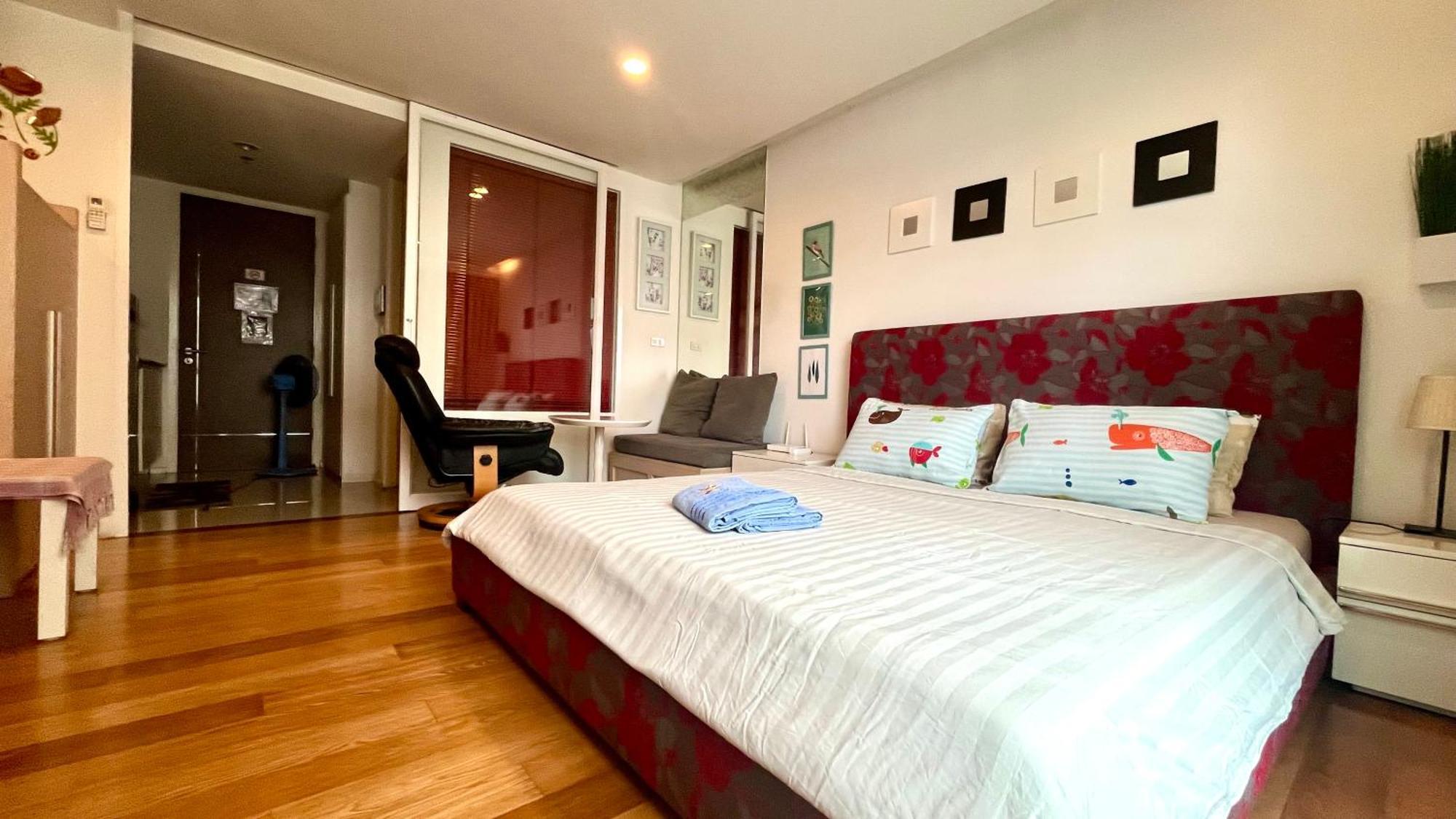 Cozy Studio Walk To Bts Free Wi-Fi Great Location Bangkok Luaran gambar