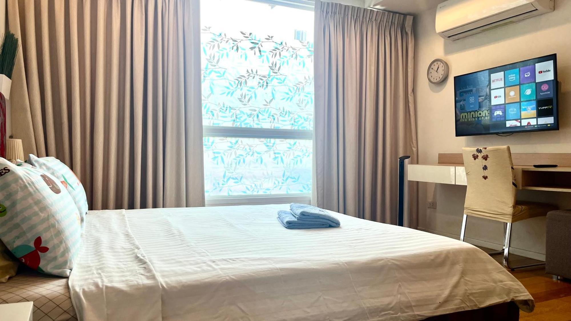 Cozy Studio Walk To Bts Free Wi-Fi Great Location Bangkok Luaran gambar